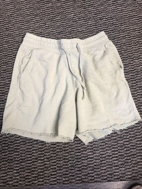 Hollister Pale Green Drawstring Sweat Shorts